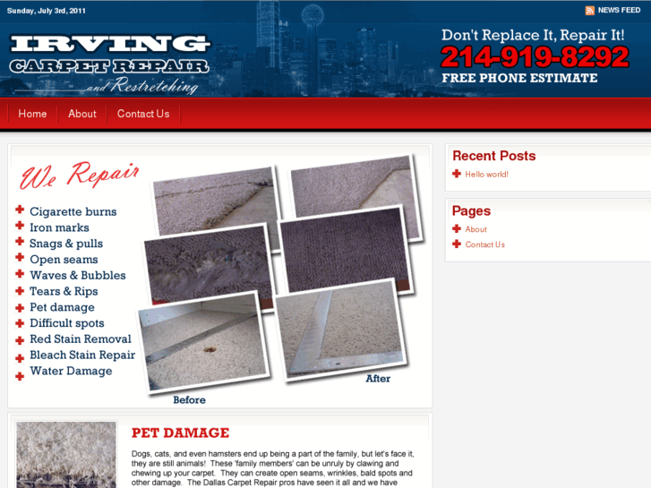 www.irvingcarpetrepair.com