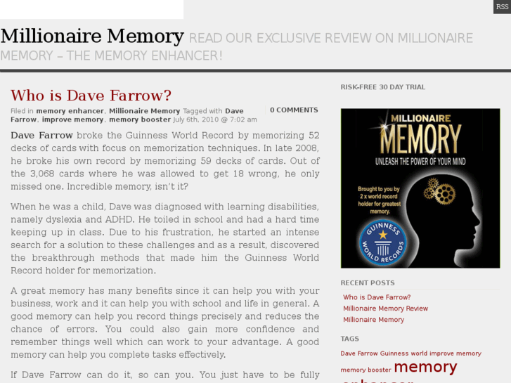 www.millionairememory.org