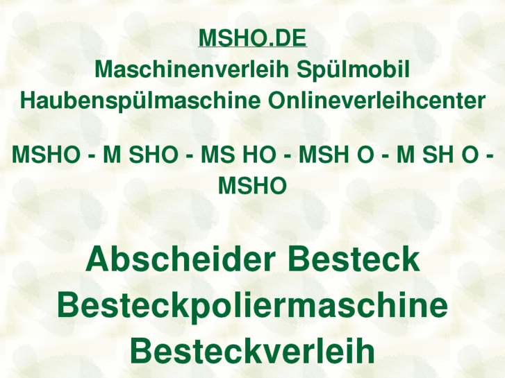 www.msho.de