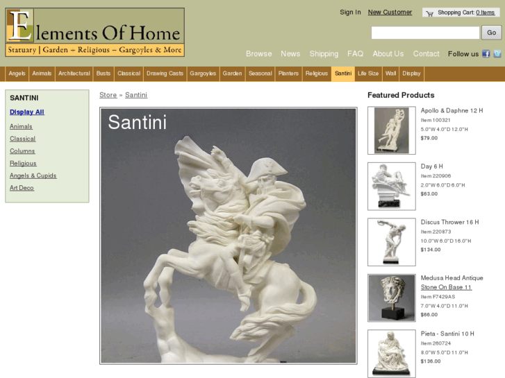 www.santinistatue.com