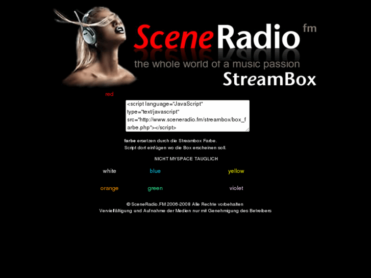 www.sceneradio.net