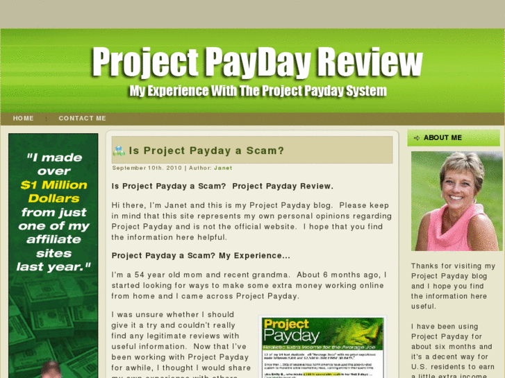 www.theprojectpaydayscam.com