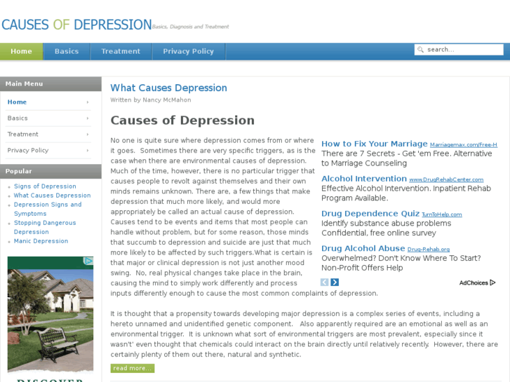 www.causesofdepression.net