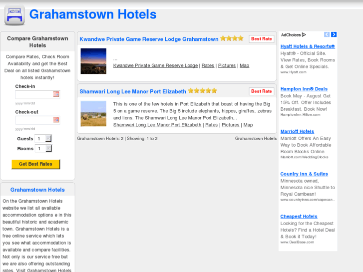 www.grahamstownhotels.com