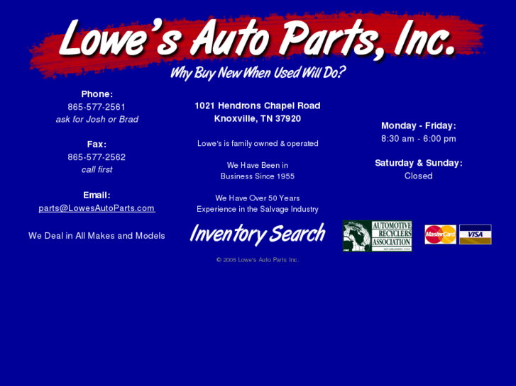 www.lowesautoparts.com