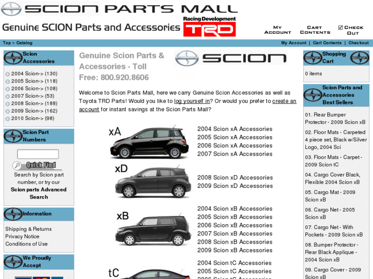 www.scionpartsmall.com