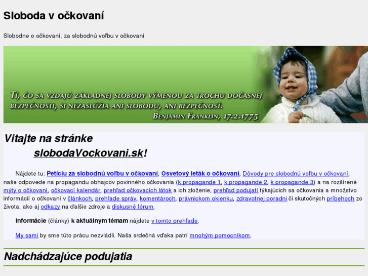 www.slobodavockovani.sk