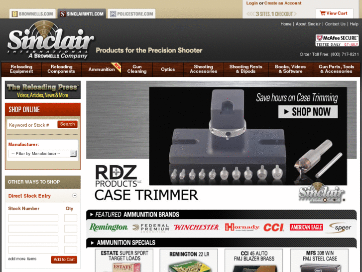 www.sinclair-reloading.com