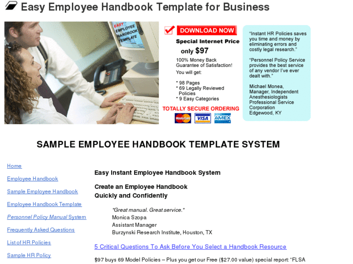 www.easyemployeehandbook.com