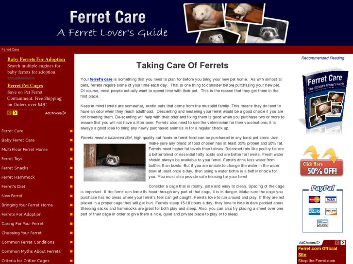 www.ferrets-care.com