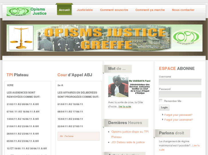 www.lejusticiable-ci.org