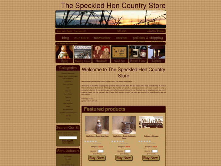 www.speckledhencountrystore.com