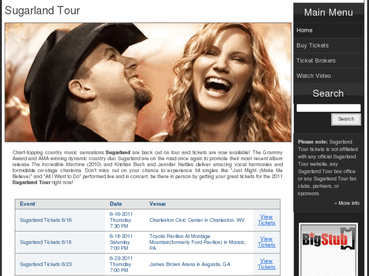 www.sugarlandtour.org