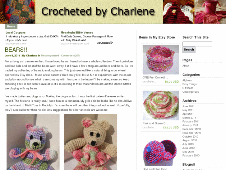 www.crochetedbycharlene.com