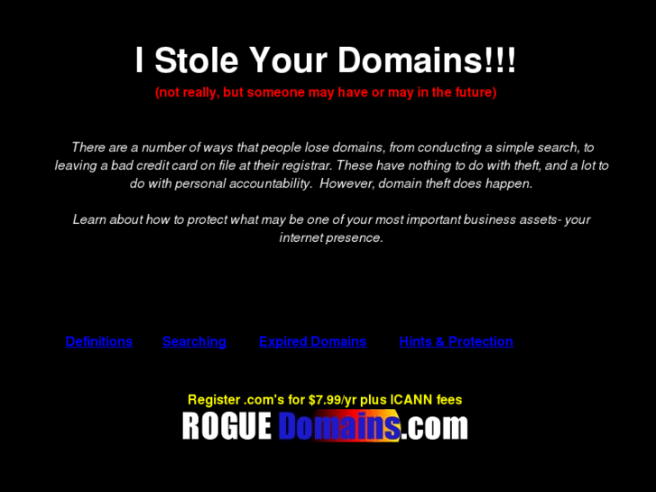 www.istoleyourdomains.com