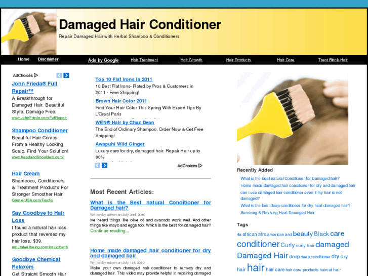 www.damagedhairconditioner.com