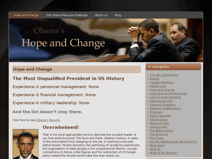 www.obamashopeandchange.com