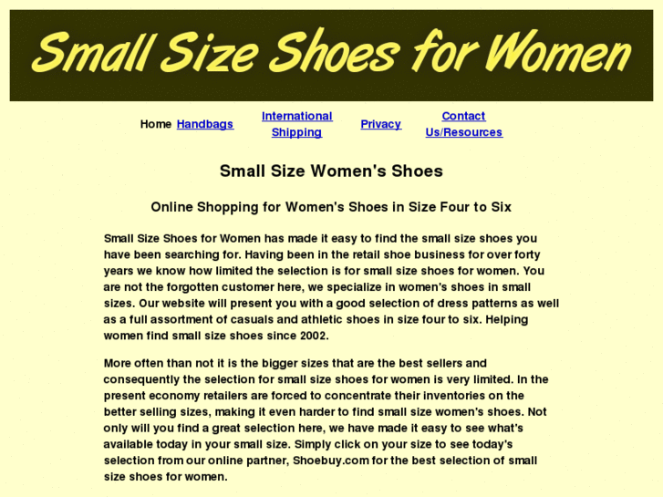 www.small-size-shoes-for-women.com