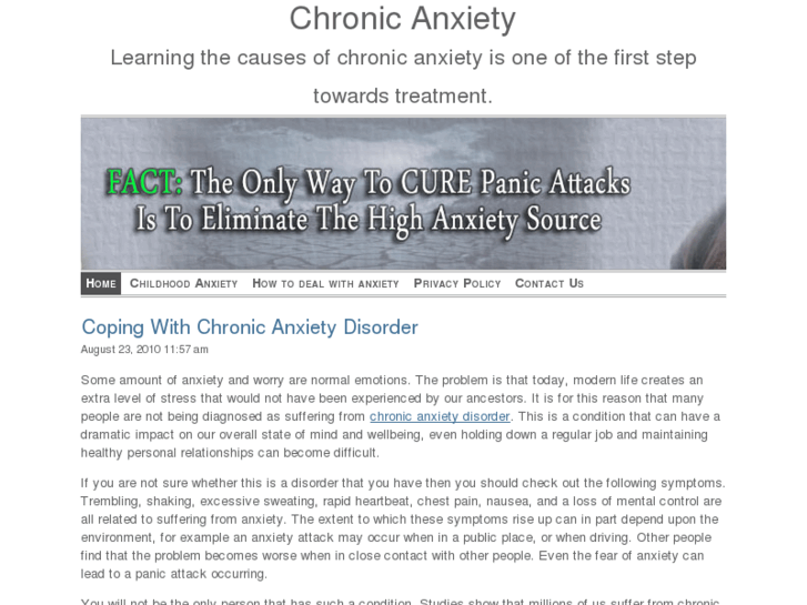 www.chronicanxiety.org