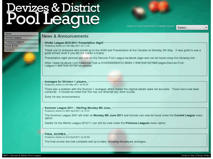 www.devizespoolleague.co.uk