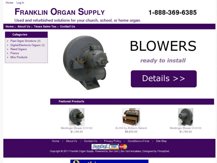 www.franklinorgansupply.com