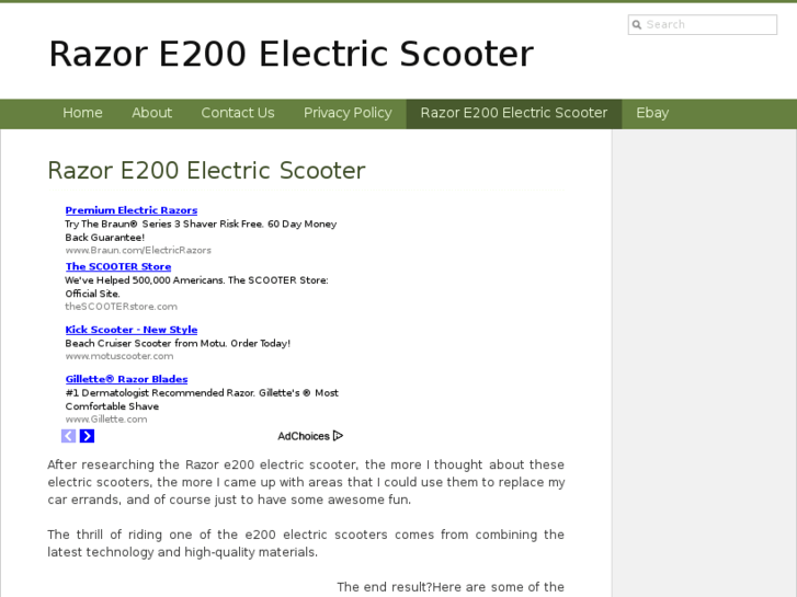 www.razore200electricscooter.net