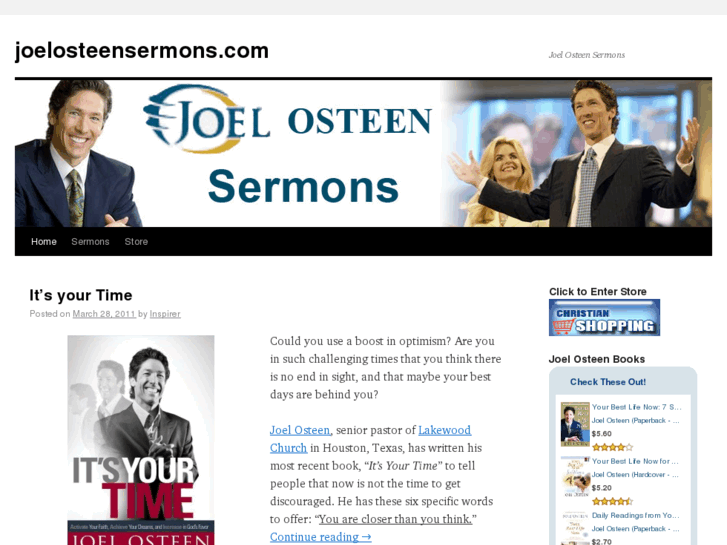 www.joelosteensermons.com