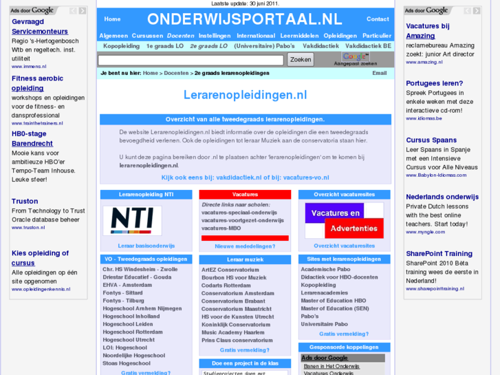 www.lerarenopleidingen.nl