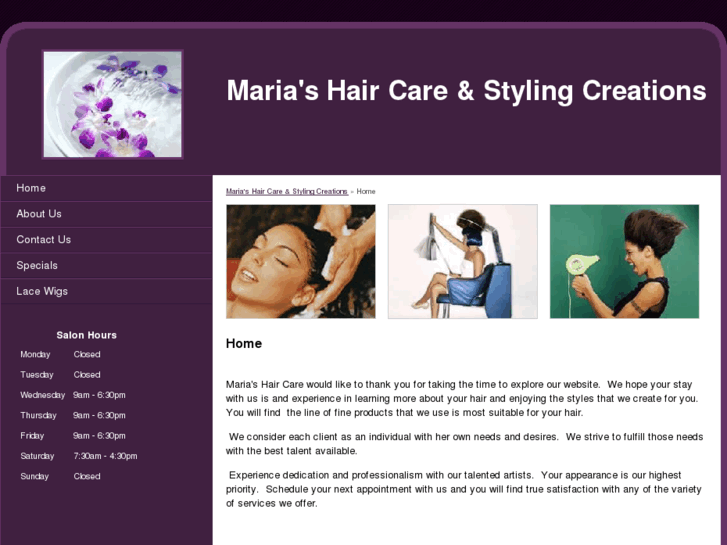 www.mariashaircare.com