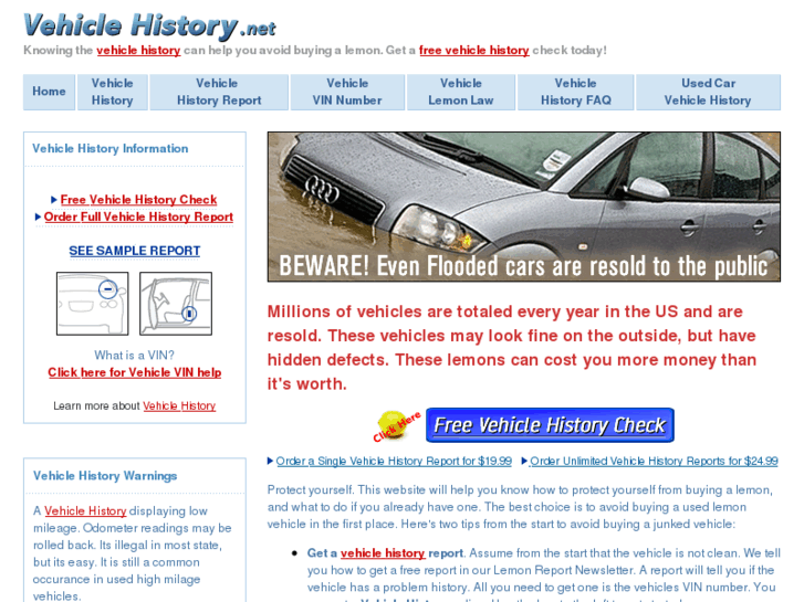 www.vehicle-history.net