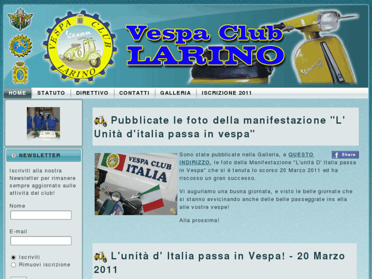 www.vespaclublarino.it