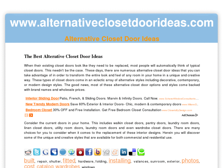 www.alternativeclosetdoorideas.com