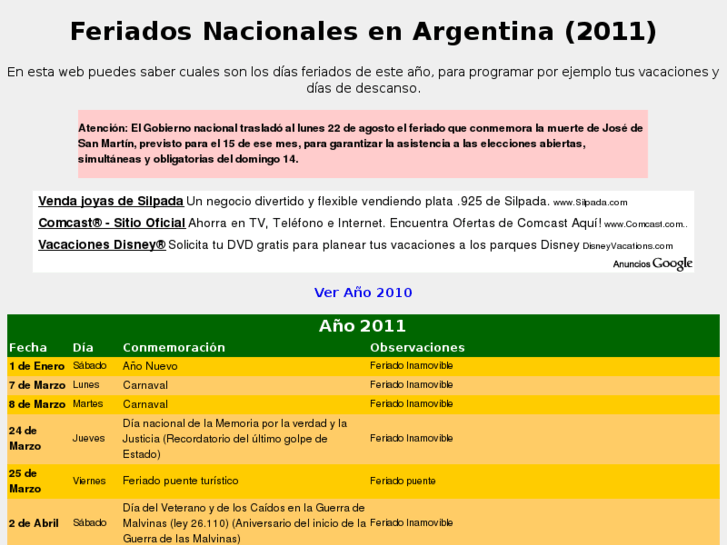 www.feriados-argentina.com