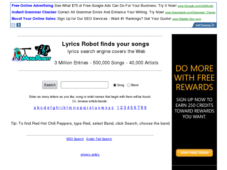 www.lyricsrobot.com