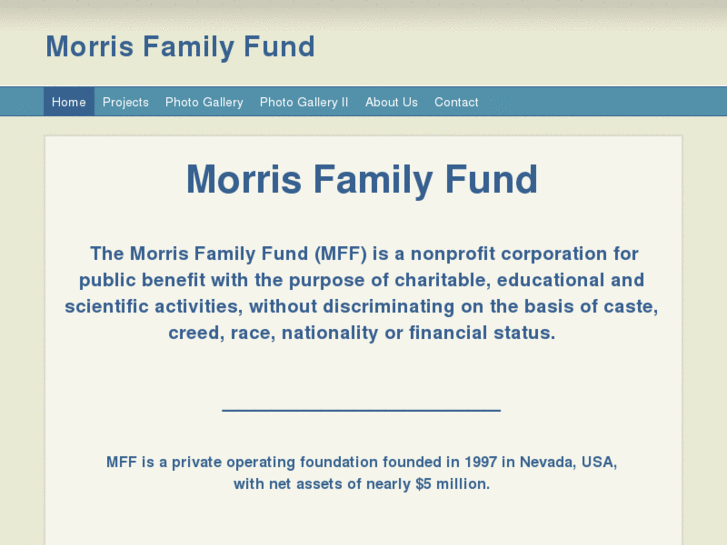 www.morrisfamilyfund.com