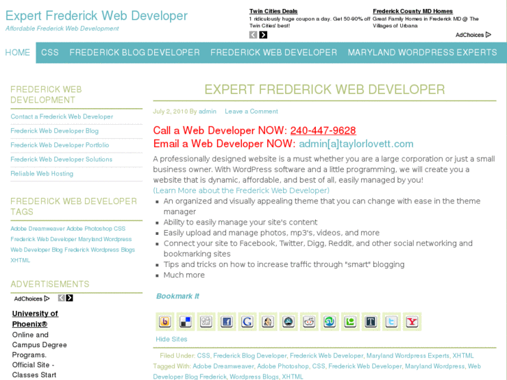 www.frederickwebdeveloper.com