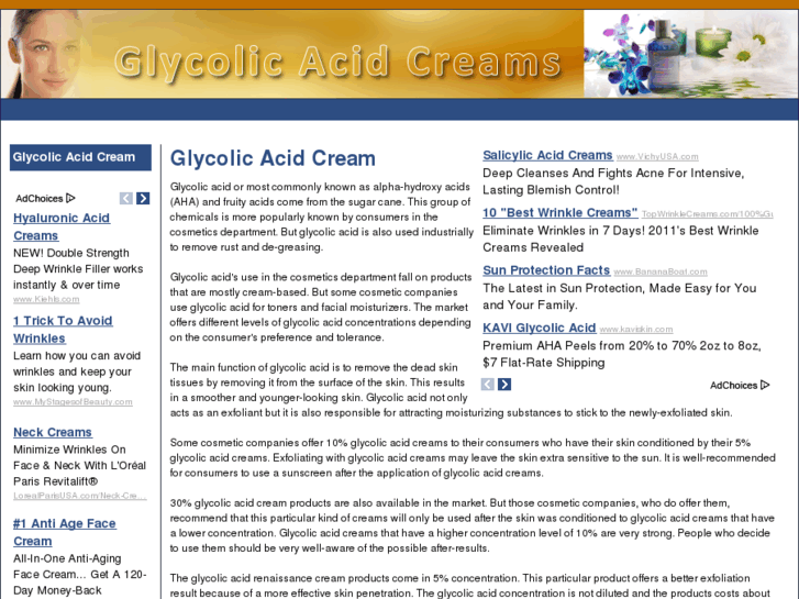 www.glycolicacidcreams.net