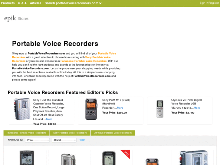 www.portablevoicerecorders.com