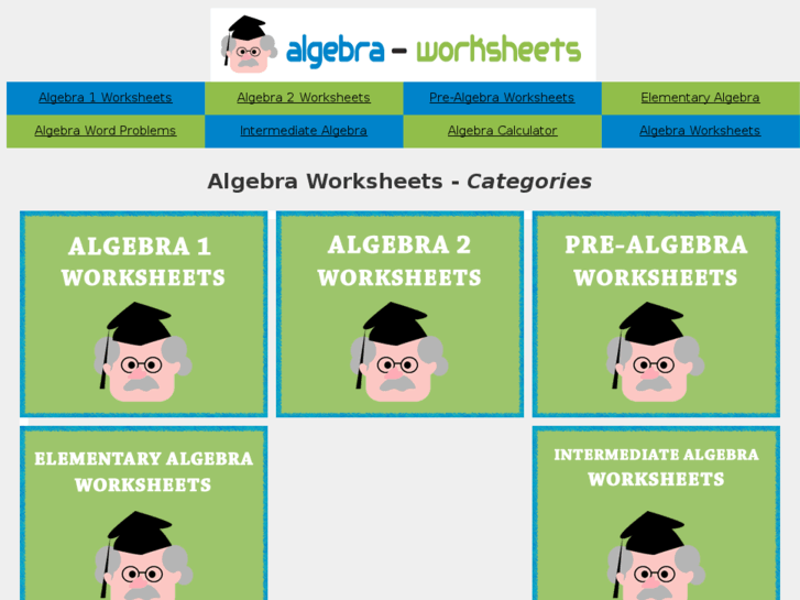 www.algebra-worksheets.com