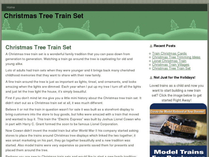 www.christmastreetrainset.com