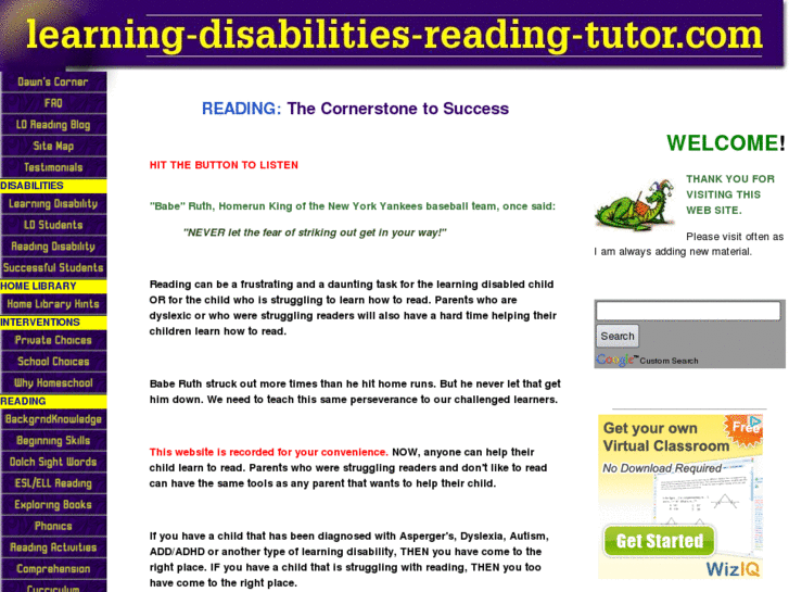 www.learning-disabilities-reading-tutor.com