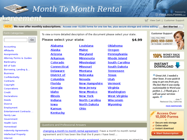 www.monthtomonthrentalagreement.com