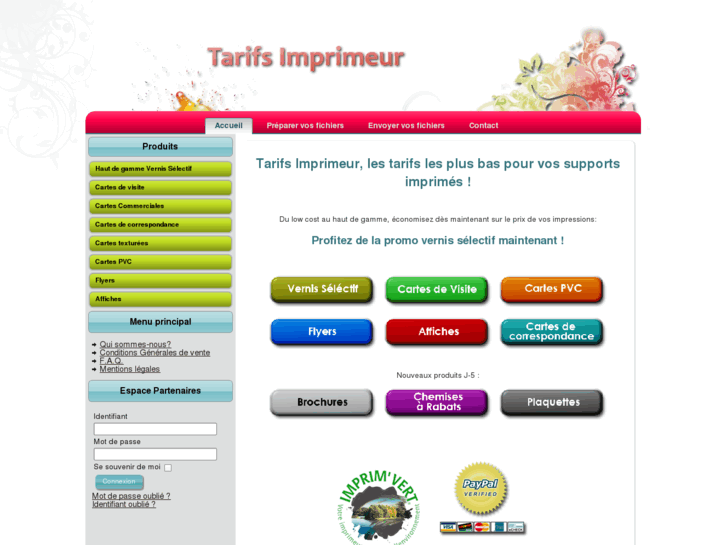 www.tarifs-imprimeur.fr