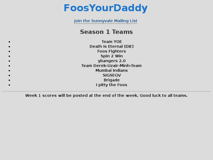 www.foosyourdaddy.com