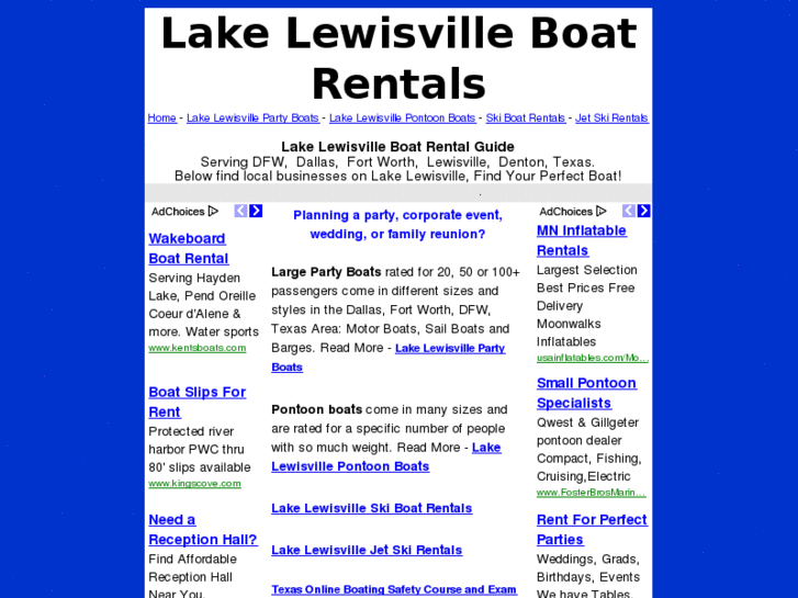 www.lewisvilleboatrental.com