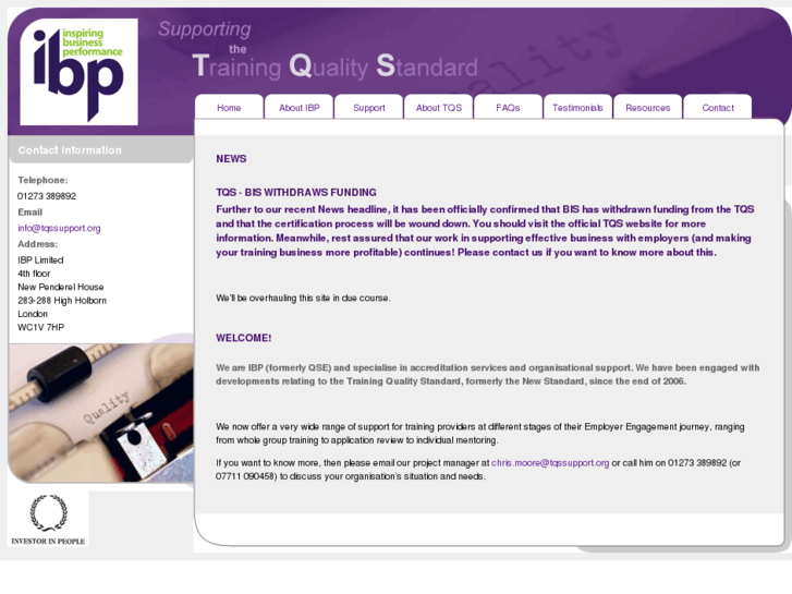 www.trainingqualitystandardsupport.org
