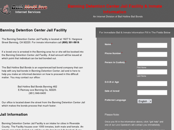 www.banningdetentioncenter.net