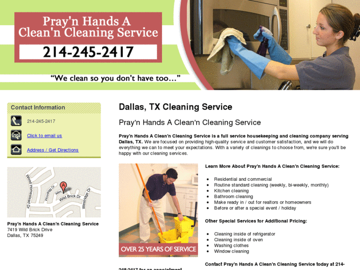 www.prayinghandsacleaning.com