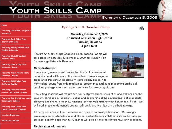 www.springsyouthbaseballcamp.com