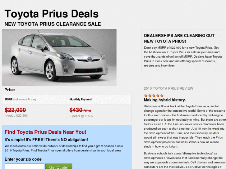 www.toyotapriusdeals.com